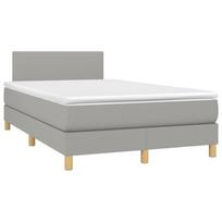 ciuzinys 120x190 cm - vidaXL Lova su spyruoklėmis ir čiužiniu, 120x190 cm, pilka (Grey) - 2 nuotrauka