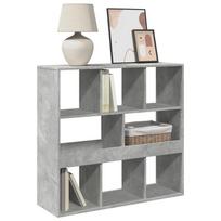 mobellex - Spintelė knygoms/kambario pertvara, betono pilka, 100x33x94,5cm - 3 nuotrauka