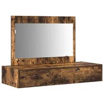 kosmetinis staliukas 70 cm - vidaXL Pakabinamas kosmetinis staliukas, rudas ąžuolas (Brown Oak), 100x40x70 cm - 2 nuotrauka