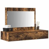 kosmetinis staliukas 70 cm - vidaXL Pakabinamas kosmetinis staliukas, rudas ąžuolas (Brown Oak), 100x40x70 cm - 3 nuotrauka