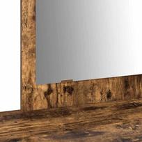 kosmetinis staliukas 70 cm - vidaXL Pakabinamas kosmetinis staliukas, rudas ąžuolas (Brown Oak), 100x40x70 cm - 10 nuotrauka