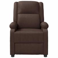 atlosiami foteliai - Fotelis VLX Massage 248456, rudas, 92 cm x 66 cm x 106 cm - 3 nuotrauka