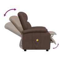 atlosiami foteliai - Fotelis VLX Massage 248456, rudas, 92 cm x 66 cm x 106 cm - 6 nuotrauka