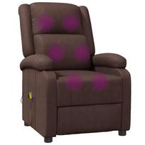 atlosiami foteliai - Fotelis VLX Massage 248456, rudas, 92 cm x 66 cm x 106 cm - 7 nuotrauka