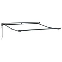 lauko pavesine balta - Automatinė ištraukiama markizė, mėlyna ir balta, 300x250cm - 5 nuotrauka
