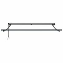lauko pavesine balta - Automatinė ištraukiama markizė, mėlyna ir balta, 350x250cm - 3 nuotrauka