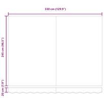 lauko pavesine balta - Automatinė ištraukiama markizė, mėlyna ir balta, 350x250cm - 7 nuotrauka