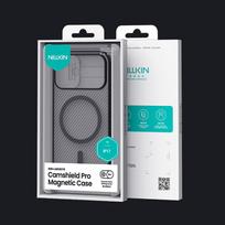 iphone 17 pro case - Nillkin CamShield PRO Magnetic Hard Case for Apple iPhone 17 Juodas (Black) - 1 nuotrauka