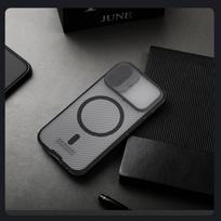 iphone 17 pro case - Nillkin CamShield PRO Magnetic Hard Case for Apple iPhone 17 Juodas (Black) - 3 nuotrauka