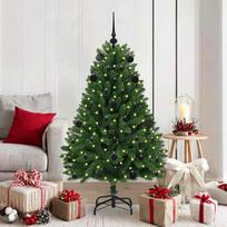 dirbtine eglute su led - Dirbtinė Kalėdų eglutė su 150 LED Žalia 150 cm PVC ir metalas - Atgauk 20% - 1 nuotrauka