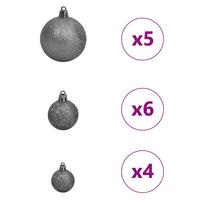 dirbtine eglute su led - Dirbtinė Kalėdų eglutė su 150 LED s stovu Balta 120 cm - 6 nuotrauka