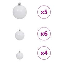 dirbtine eglute su led - Dirbtinė Kalėdų eglutė su 150 LED s stovu Balta 120 cm - 8 nuotrauka
