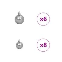dirbtine eglute su led - Dirbtinė Kalėdų eglutė su 150 LED s stovu Balta 120 cm - 9 nuotrauka