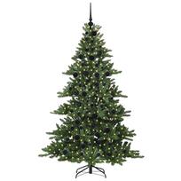 dirbtine eglute 180 - vidaXL Dirbtinė Sulankstoma Kalėdų eglutė su 300 LED Žalia (Green) 180 cm, PVC - 3 nuotrauka