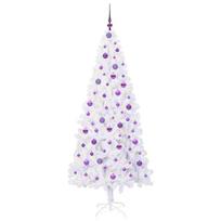 dirbtine eglute su led - Dirbtinė Kalėdų eglutė su 300 LED Balta 210 cm PVC ir Plienas - Atgauk 20% - 3 nuotrauka