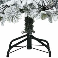 dirbtine eglute pe - Dirbtinė Sulankstoma Kalėdų Eglutė Balta 120 cm PE ir PVC - 11 nuotrauka