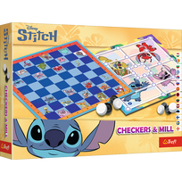 Stalo žaidimas Trefl Disney Stitch Checkers & Mill