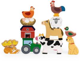 balansiniai zaislai - Viga Toys Medinis balansinis stalo žaidimas Ūkio gyvūnai, Viga - 1 nuotrauka