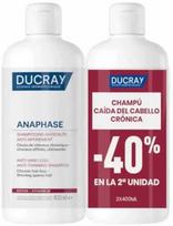 Ducray Anaphase šampūnas nuo plaukų slinkimo ir retėjimo, 2 x 400 ml