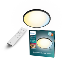 led sviestuvai - Philips Valen, 22W, LED, 2200-6500K, juodas (Black) su pultu - 1 nuotrauka