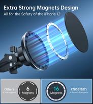 magsafe laikiklis telefonui - Choetech Phone Holder Car Mount - 6 nuotrauka