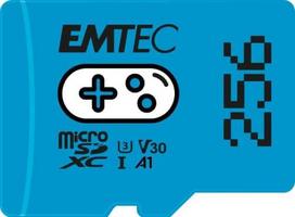 u3 256 - Emtec Gaming 256GB microSDXC UHS-I U3 V30 (Mėlyna/Blue) - 1 nuotrauka