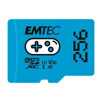 u3 256 - Emtec Gaming 256GB microSDXC UHS-I U3 V30 (Mėlyna/Blue) - 5 nuotrauka