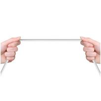 usb data cable - Dudao L4L USB to Lightning data charging cable 2.4A 1m White - 3 nuotrauka