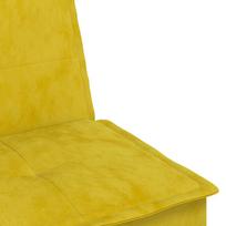 dviviete sofa lov - Dvivietė vidaXL sofa-lova, geltona - 9 nuotrauka