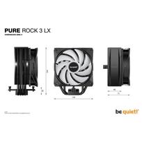 be quiet cooler - be quiet! Pure Rock 3 LX BK040 Juodas (Black) - 7 nuotrauka