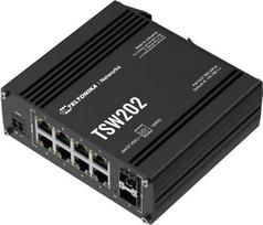 switch 8 port gigabit - Teltonika Switch, 8 ports | TSW202 | L2 managed | Wall-mountable | SFP ports quantity 2 | TSW202000000 - 2 nuotrauka