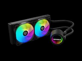 liquid cooler - Genesis Hydria 240 ARGB Juodas (Black) - 1 nuotrauka