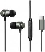usb c laidines ausines -  Joyroom JR-EC06 Type-C pilkos - 1 nuotrauka