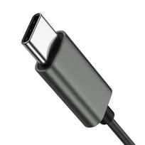 usb c laidines ausines -  Joyroom JR-EC06 Type-C pilkos - 11 nuotrauka