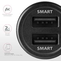 usb 5 5v - Automobilinis įkroviklis Axagon PWC-5V5, 2 x USB, 5.9 cm, juoda - 8 nuotrauka