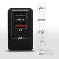 pakrovejas 24w usb - AXAGON Dual wallcharger 240V/2x USB port QC3.0/AFC/FCP and 5V-1.2A, 24W | ACU-QS24 - 4 nuotrauka