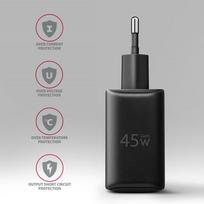 45w charger - MOBILE CHARGER WALL USB 45W/GAN 2PORT ACU-PQ45 AXAGON - 6 nuotrauka