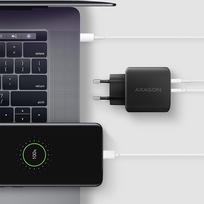 45w charger - MOBILE CHARGER WALL USB 45W/GAN 2PORT ACU-PQ45 AXAGON - 7 nuotrauka