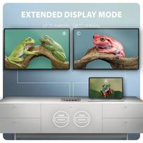 hdmi hdmi kabelis 15m - AXAGON HMC-7HX2 USB-C 5Gbps DUAL 4K DISPLAY 7in1 Hub - 6 nuotrauka