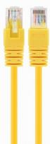 cat 5e senukai - Gembird CAT e5 UTP Patch Cable Yellow 1m - 1 nuotrauka