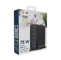 greitas pakrovejas - CHARGER USB UNIVERSAL 6P 75W/TA-UC-2A4C-PD75-01-BK GEMBIRD - 4 nuotrauka