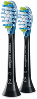 philips sonicare 2 pack - Philips Sonicare Premium Plaque Defence HX9042/88 dantų šepetėlio galvutės, juodos (Black), 2 vnt. - 1 nuotrauka