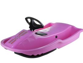 rogutes su - Rogutės su vairu Stiga Snowpower, rožinės - 1 nuotrauka