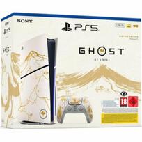 modely - Sony PlayStation 5 Slim Riboto Leidimo (Gold) + Ghost of Yotei PS5 - 1 nuotrauka