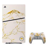 modely - Sony PlayStation 5 Slim Riboto Leidimo (Gold) + Ghost of Yotei PS5 - 3 nuotrauka