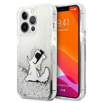 iphone 13 telefono deklas karl lagerfeld - Karl Lagerfeld Liquid Glitter Choupette Fun dėklas Apple iPhone 13 Pro Max - Sidabrinis (Silver) - 1 nuotrauka