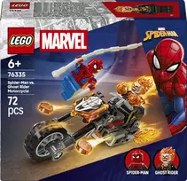 lego spider - LEGO MARVEL Žmogus-voras prieš Vaiduoklio Riderio motociklą 76335 - 1 nuotrauka