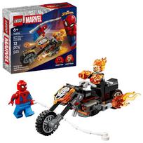 lego spider - LEGO MARVEL Žmogus-voras prieš Vaiduoklio Riderio motociklą 76335 - 2 nuotrauka