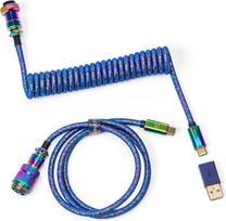 Keychron Premium Coiled Type-C laidas Mėlynas (Blue)