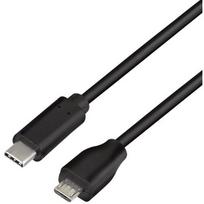 LogiLink USB 2.0 Type-C į Micro USB kabelis 1m Juodas (Black)